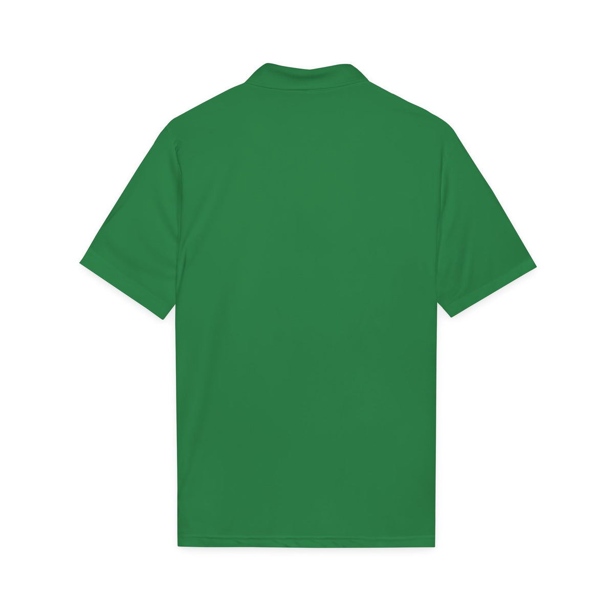 White Polo Shirt with Subtle Monogram Logo — Sport-Style Performance Polo