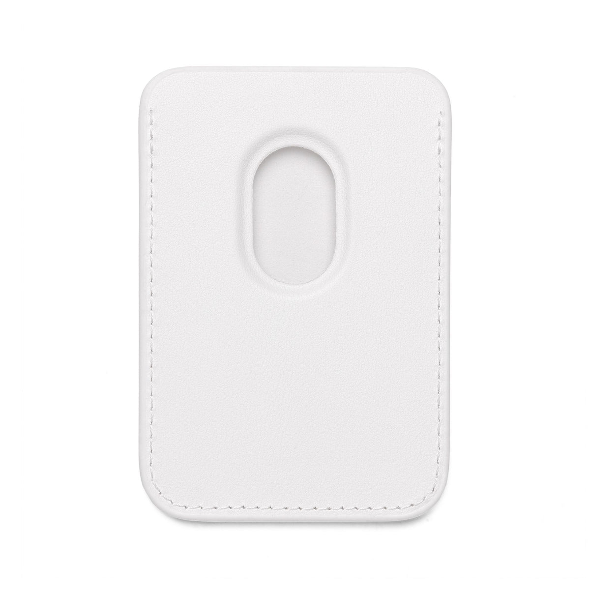 MagSafe Vegan Card Wallet — Pastel Blue Stripe Phone Pocket
