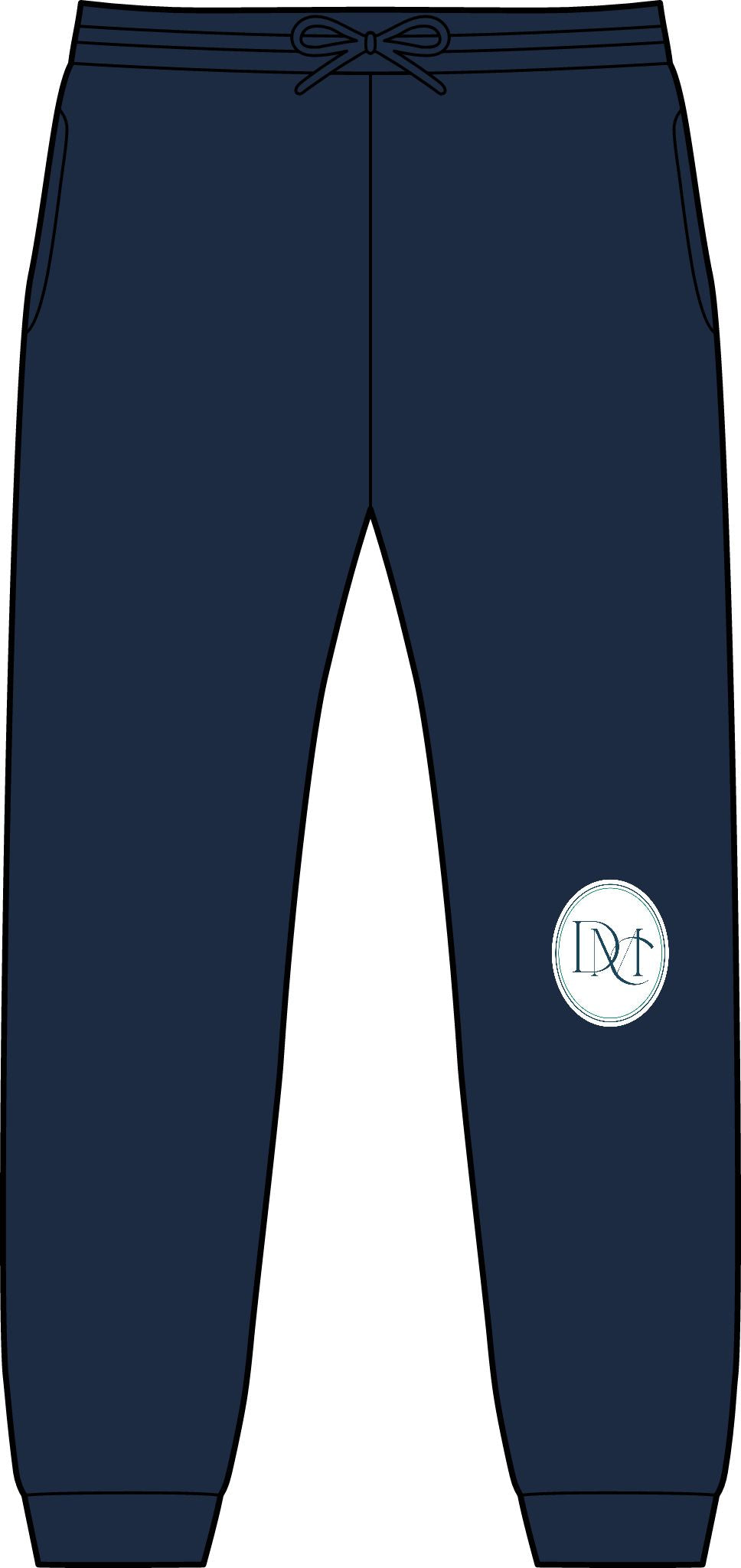 Embroidered Monogram Joggers — Classic Pocket Sweatpants
