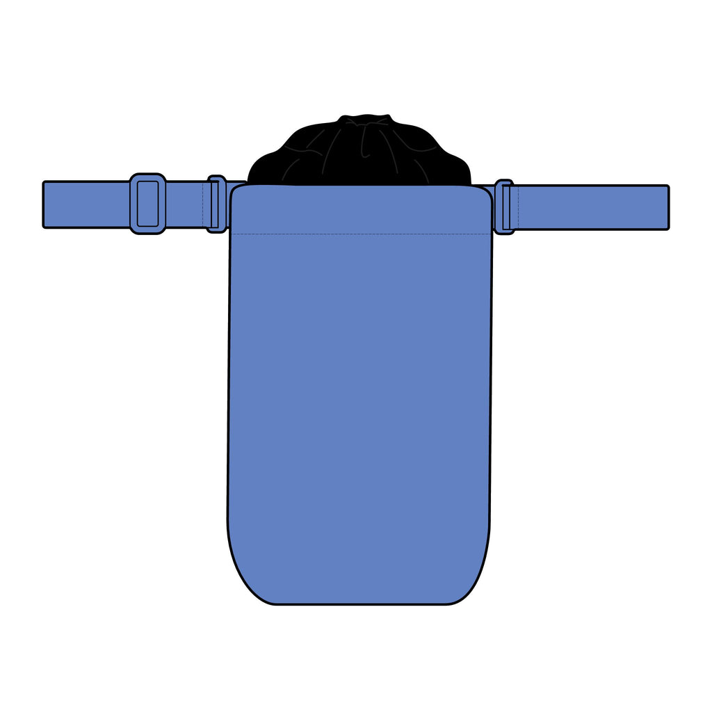 Hydration Crossbody Pack — Matte Oxford Water Bottle Sling with Drawstring Top