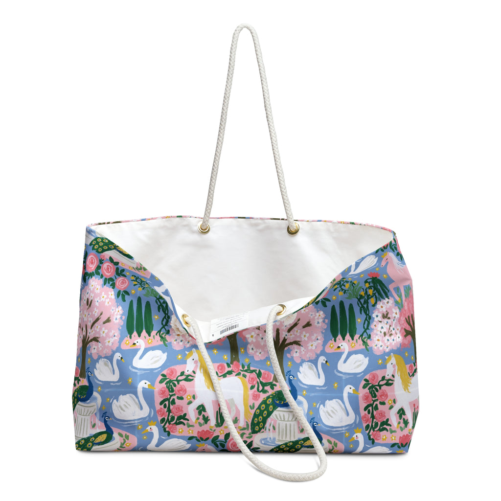 Coastal Cityscape Weekender Bag — Colorful Harbor Skyline Travel Tote