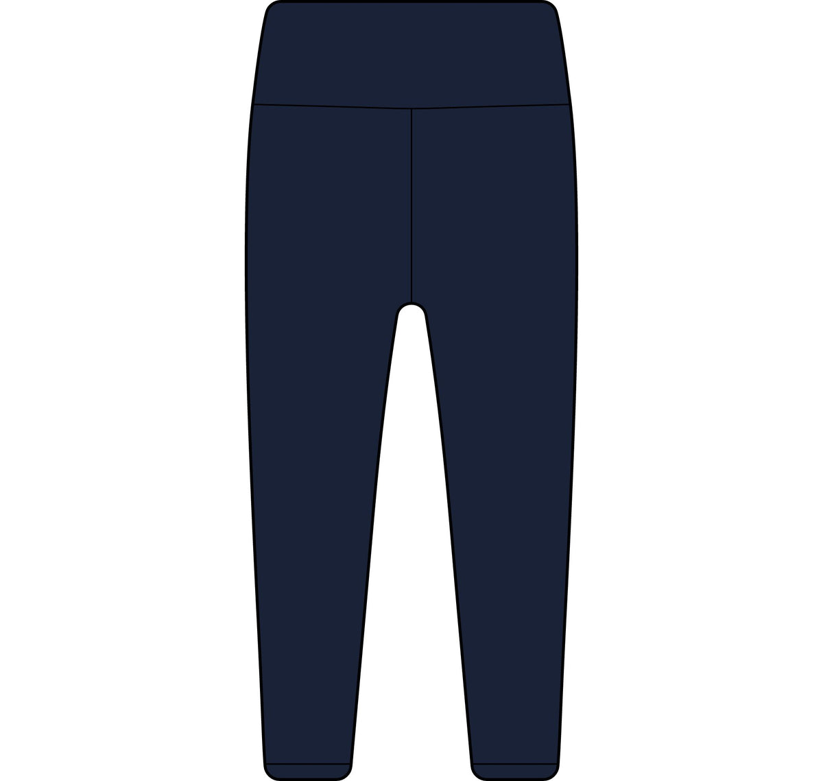Women's Impact Leggings - Navy High-Waist Logo Activewear