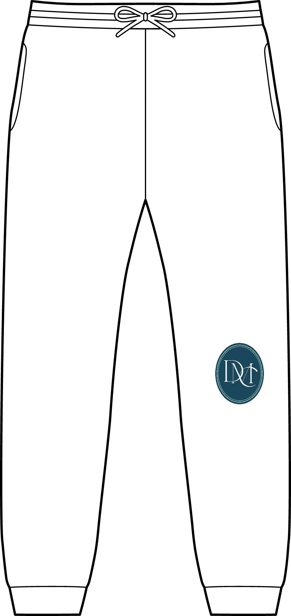Embroidered Monogram Joggers — Classic Pocket Sweatpants