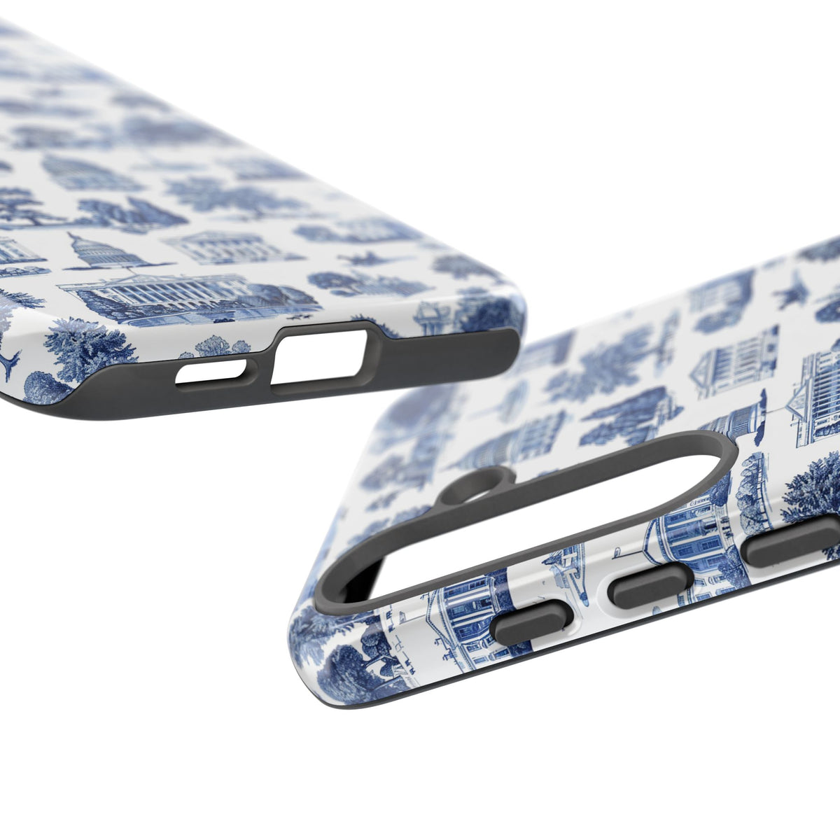 Washington DC Toile Phone Case — Blue Scenic Capitol Protective Tough Case