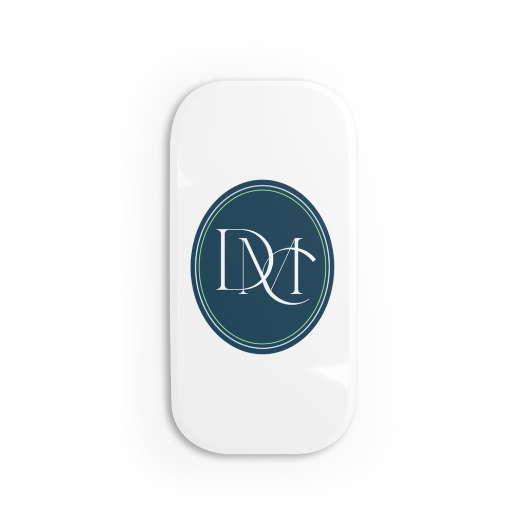 Monogram Oval Phone Grip & Stand — Elegant DNT Initials Design