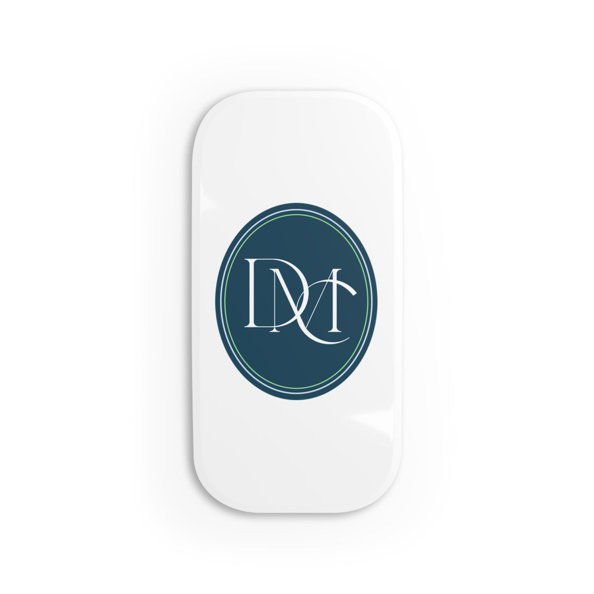Monogram Oval Phone Grip & Stand — Elegant DNT Initials Design