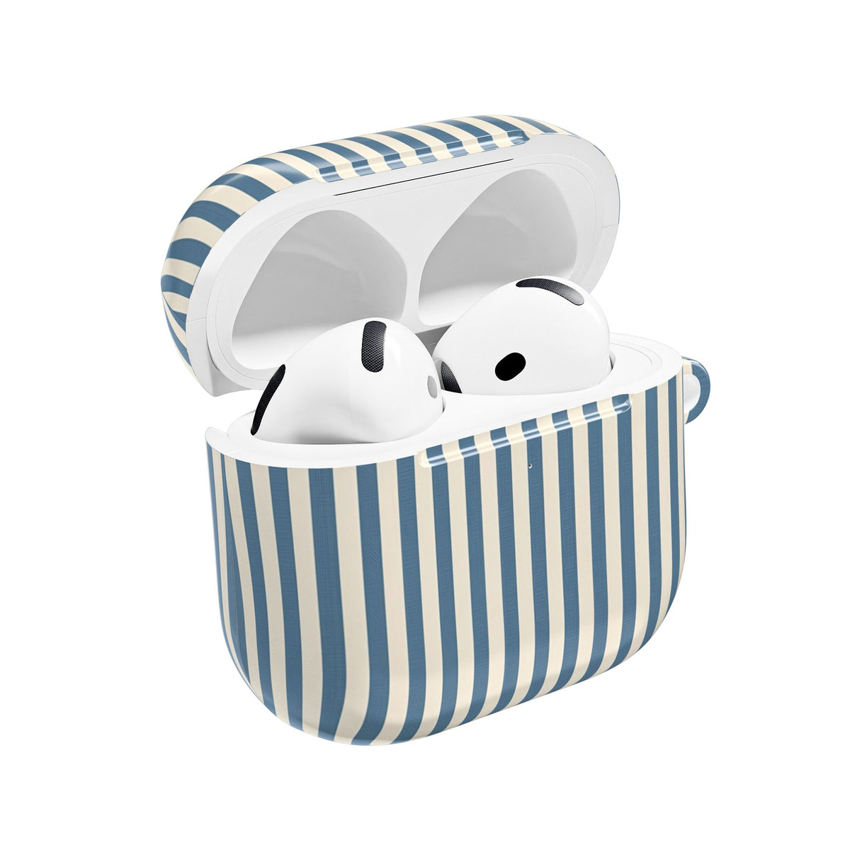 AirPod Case — Blue Toile Cityscape Pattern