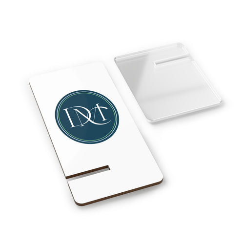 Acrylic Phone Stand with Monogram Logo — Foldable Mobile Display Dock for Smartphones