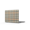 Plaid Matte MacBook Case — Beige & Camel Classic Tartan Laptop Cover