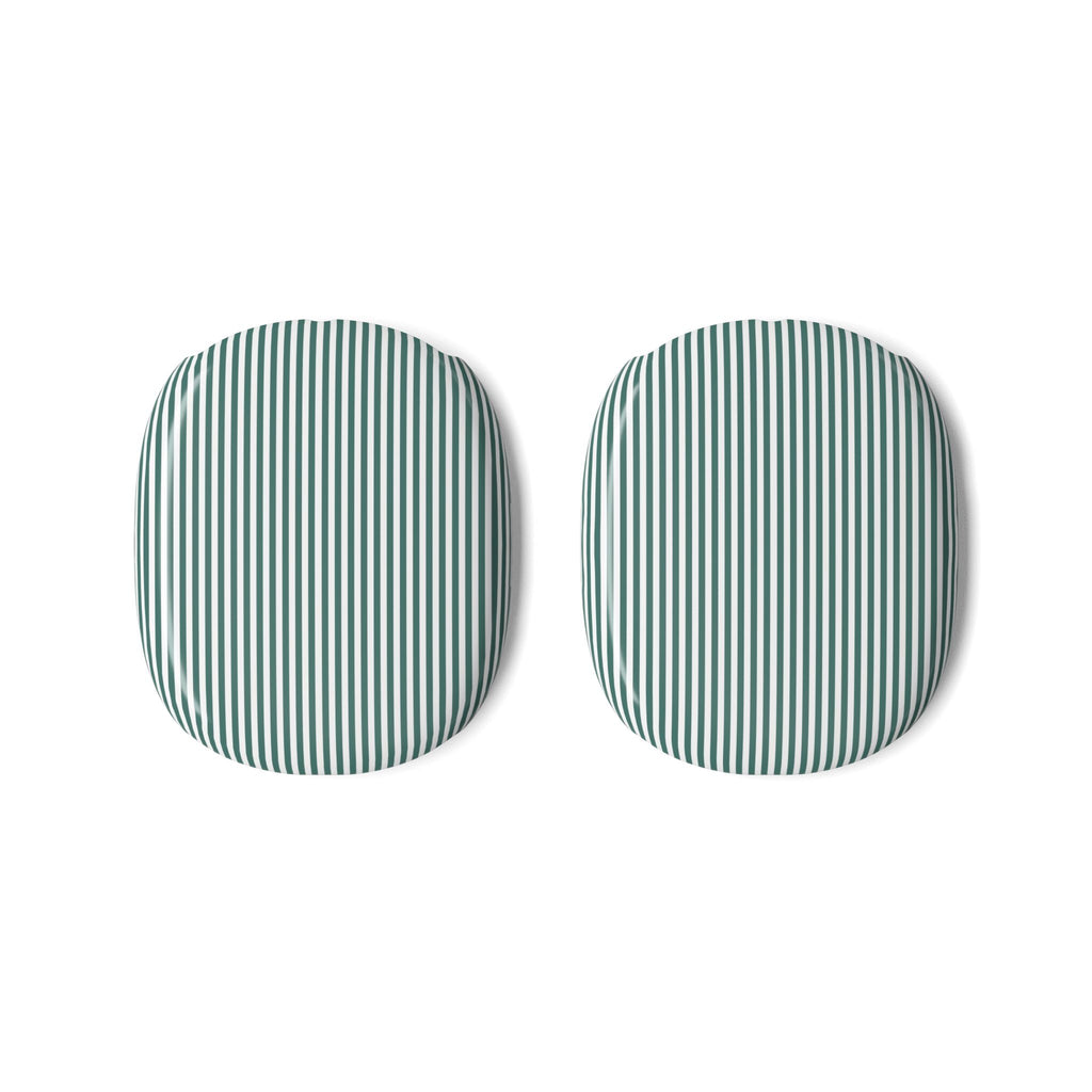Grid Pattern AirPods Max Covers — Navy Blue Checked Headphone Skins