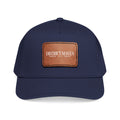 Leather Patch Baseball Cap — 'District Maven' Mid-Profile Cap