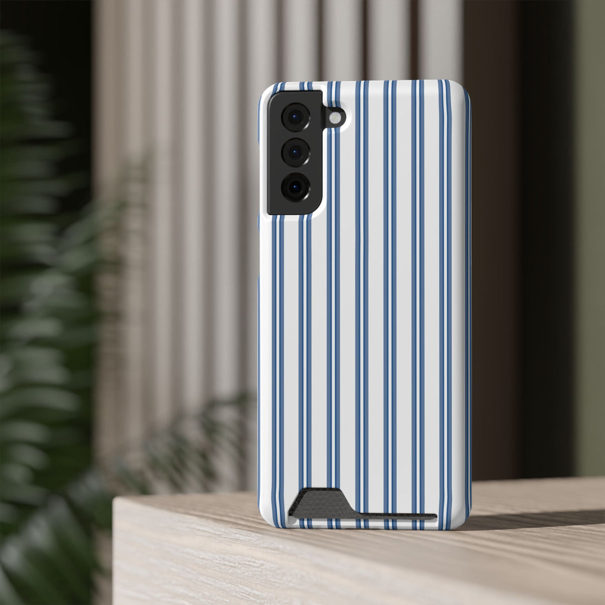 Blue Floral Card Holder Phone Case