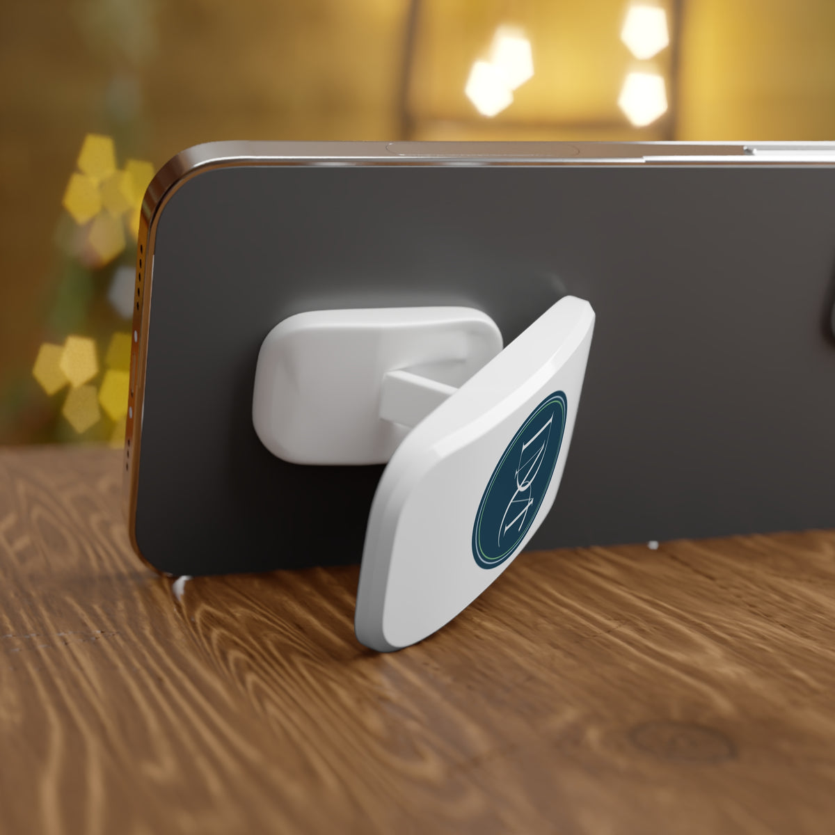 Monogram Oval Phone Grip & Stand — Elegant DNT Initials Design
