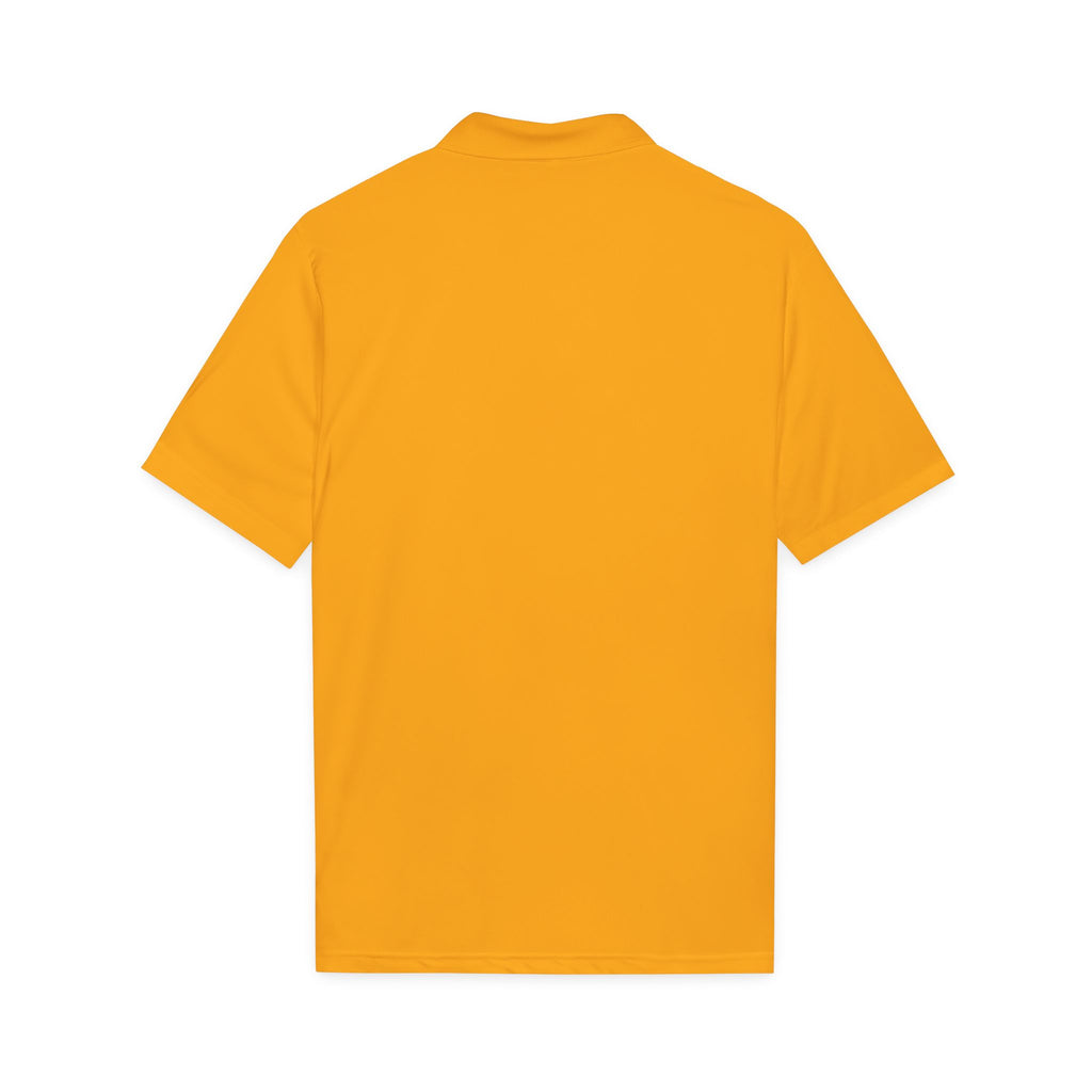 White Polo Shirt with Subtle Monogram Logo — Sport-Style Performance Polo