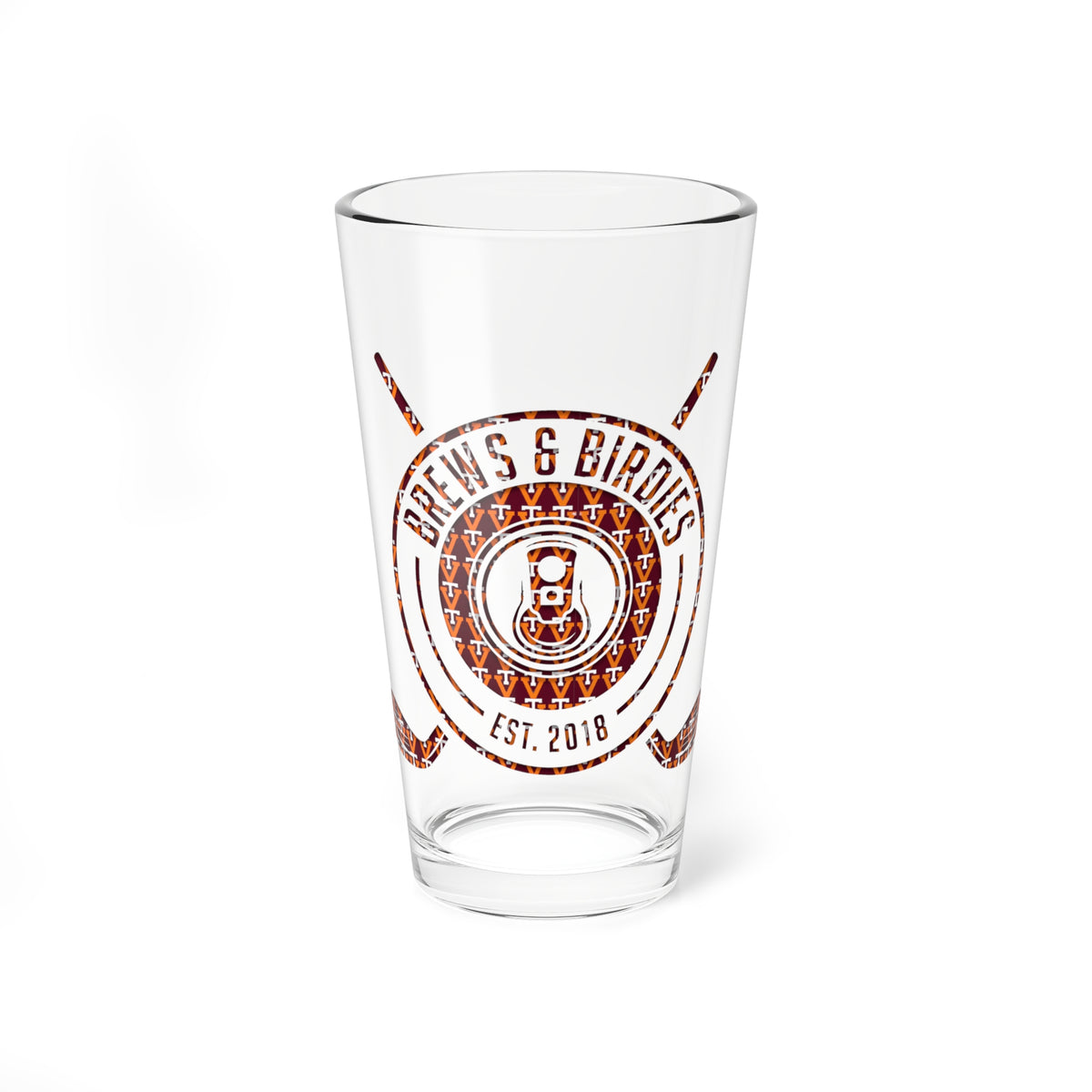 Brews & Birdies 16oz Mixing Glass – Golf & Craft Beer Pint