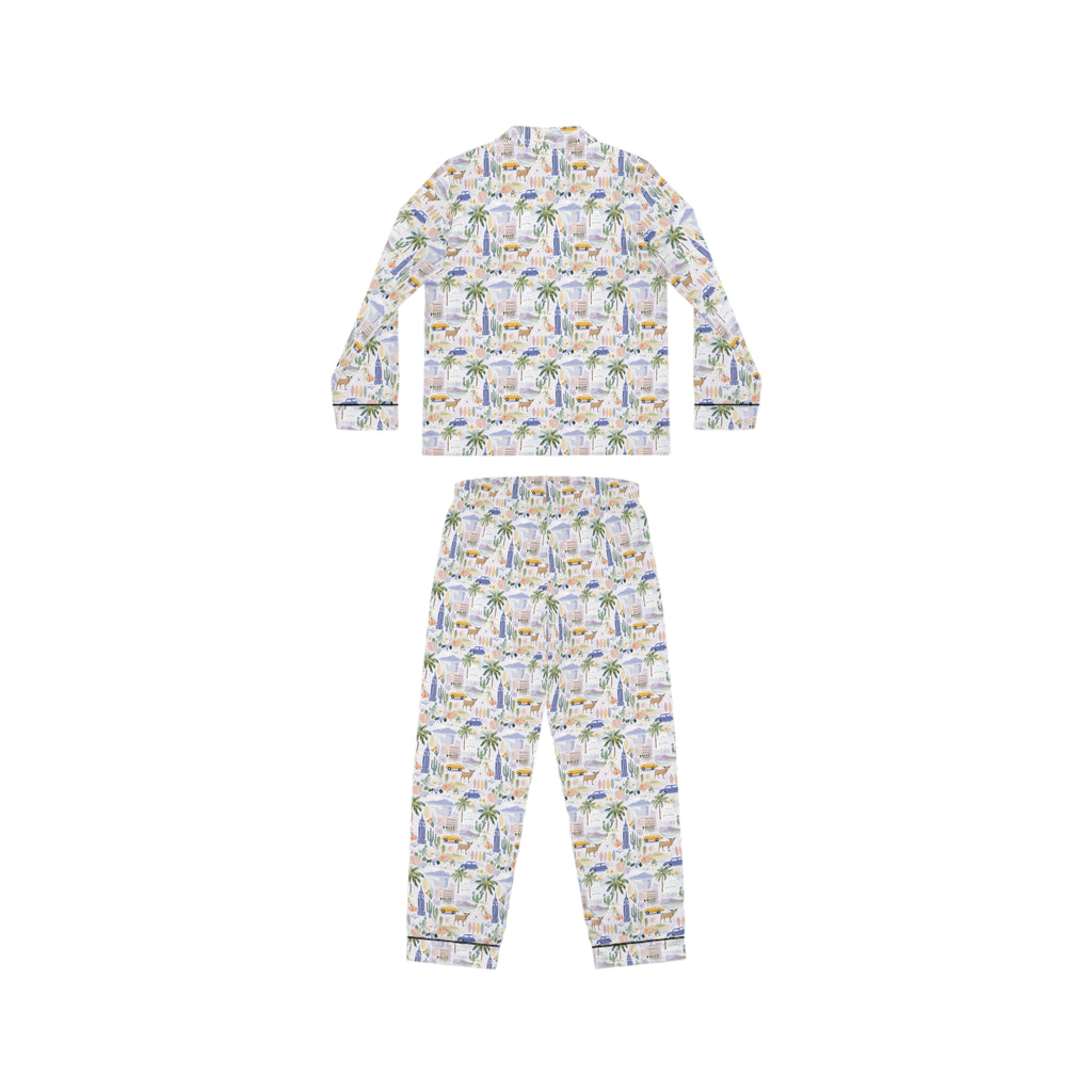 Women's Satin Pajamas (AOP)