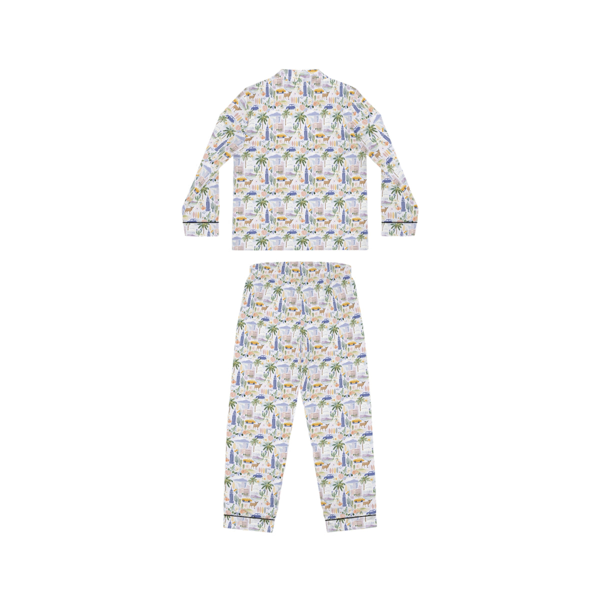 Women's Satin Pajamas (AOP)
