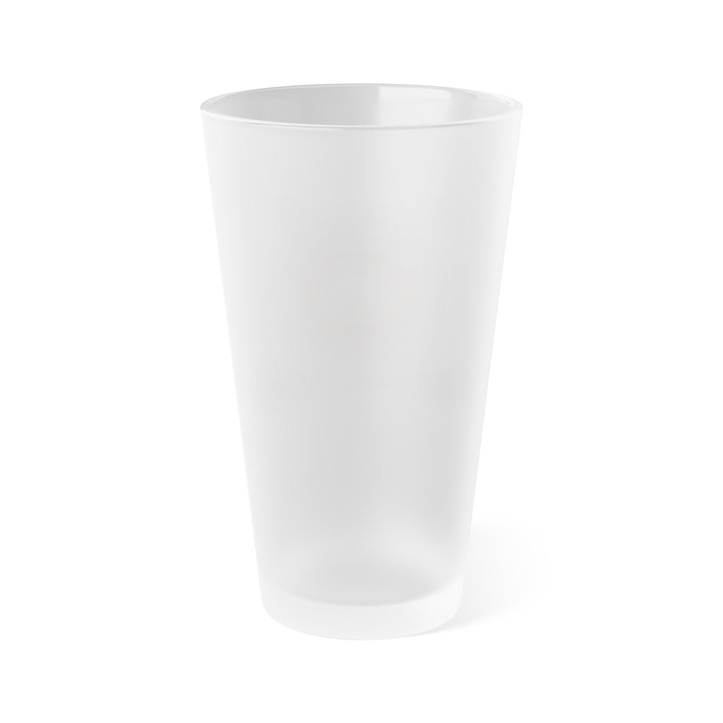 Frosted 16oz Pint Glass – Vintage Hockey Crest