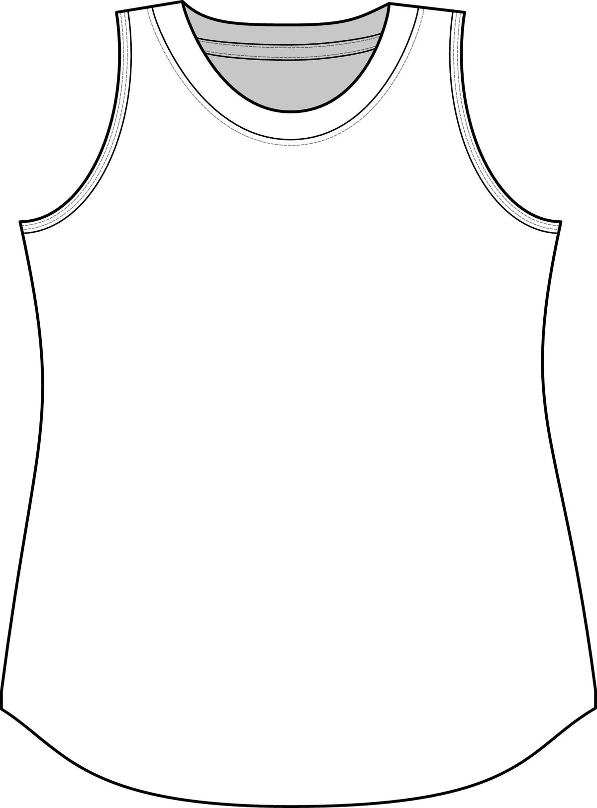 M Block Women's Relaxed Tank Top — Collegiate Yellow Logo Muscle Tee
