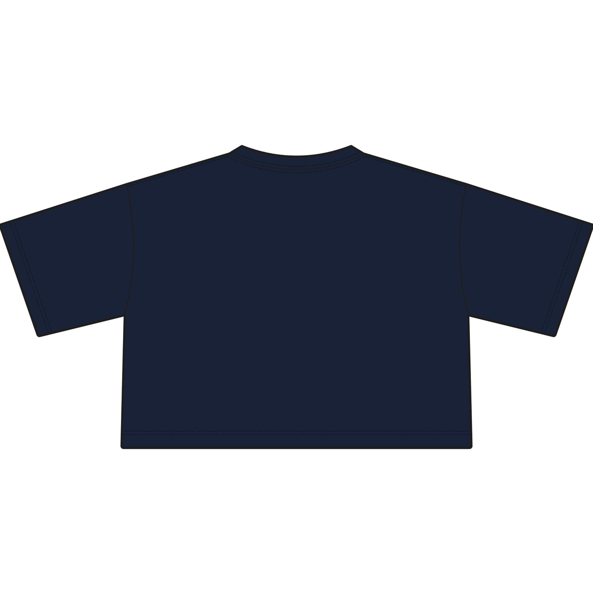 Sheep Crest Crop Tee — Women's Lamb Emblem Graphic Crop Top