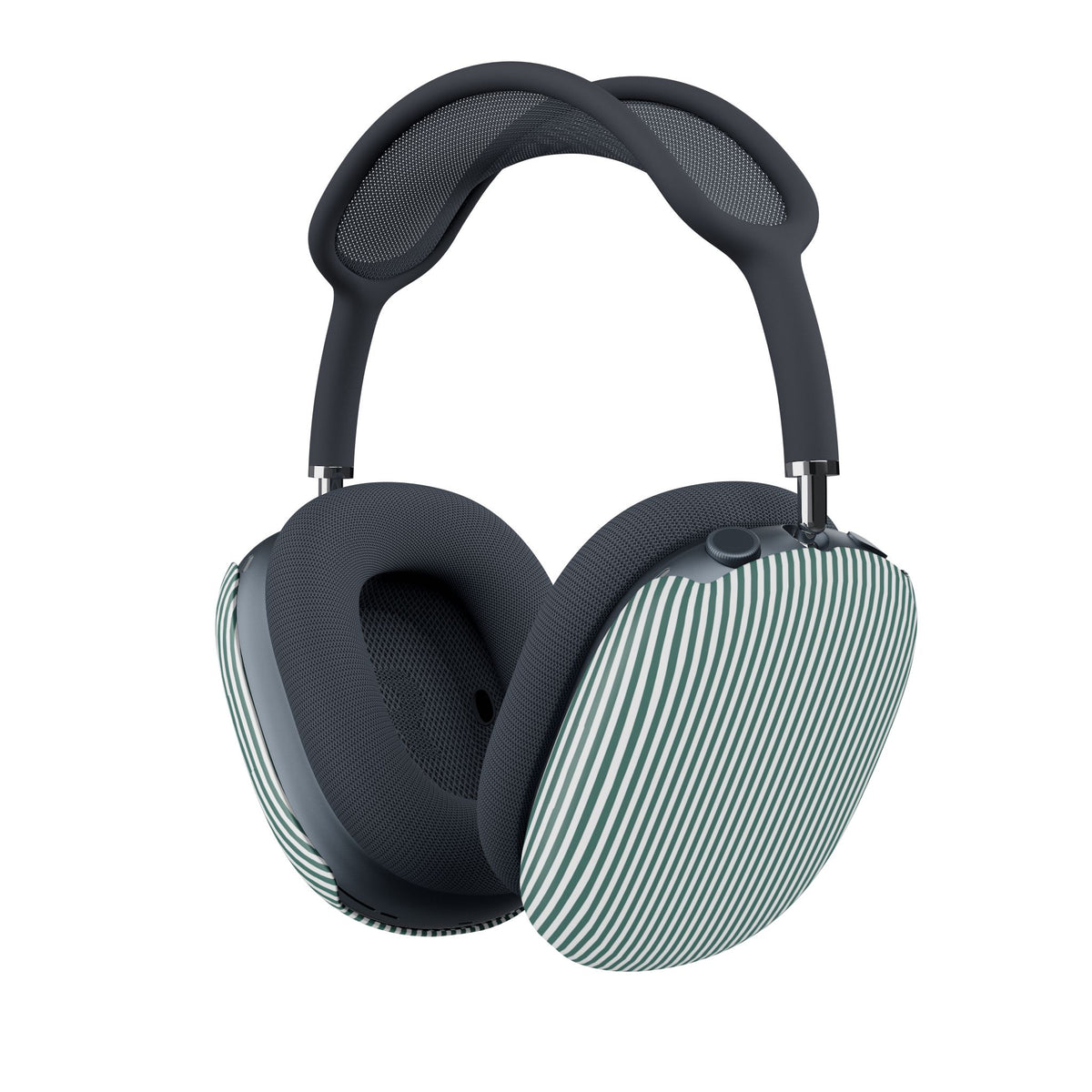 Grid Pattern AirPods Max Covers — Navy Blue Checked Headphone Skins