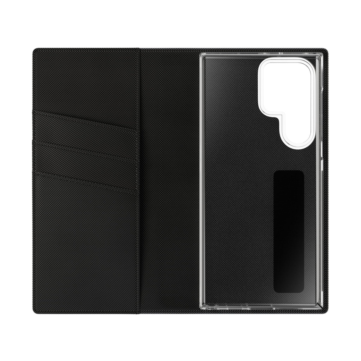 Vintage Toile Flip Phone Case — Blue Scenic Wallet Cover with Card Slots