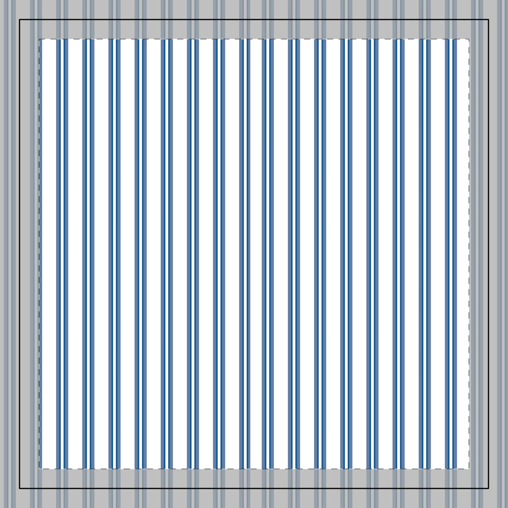Nautical Blue Stripe Poly Twill Pillow