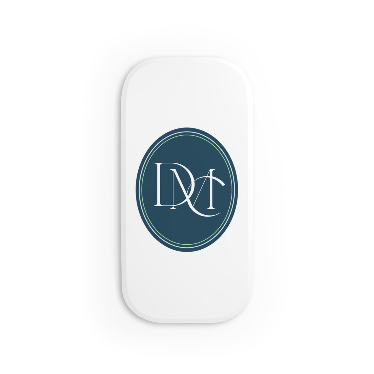 Monogram Oval Phone Grip & Stand — Elegant DNT Initials Design