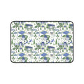 Garden Gazebo Desk Mat — Blue & Green Park Pattern Mouse Pad
