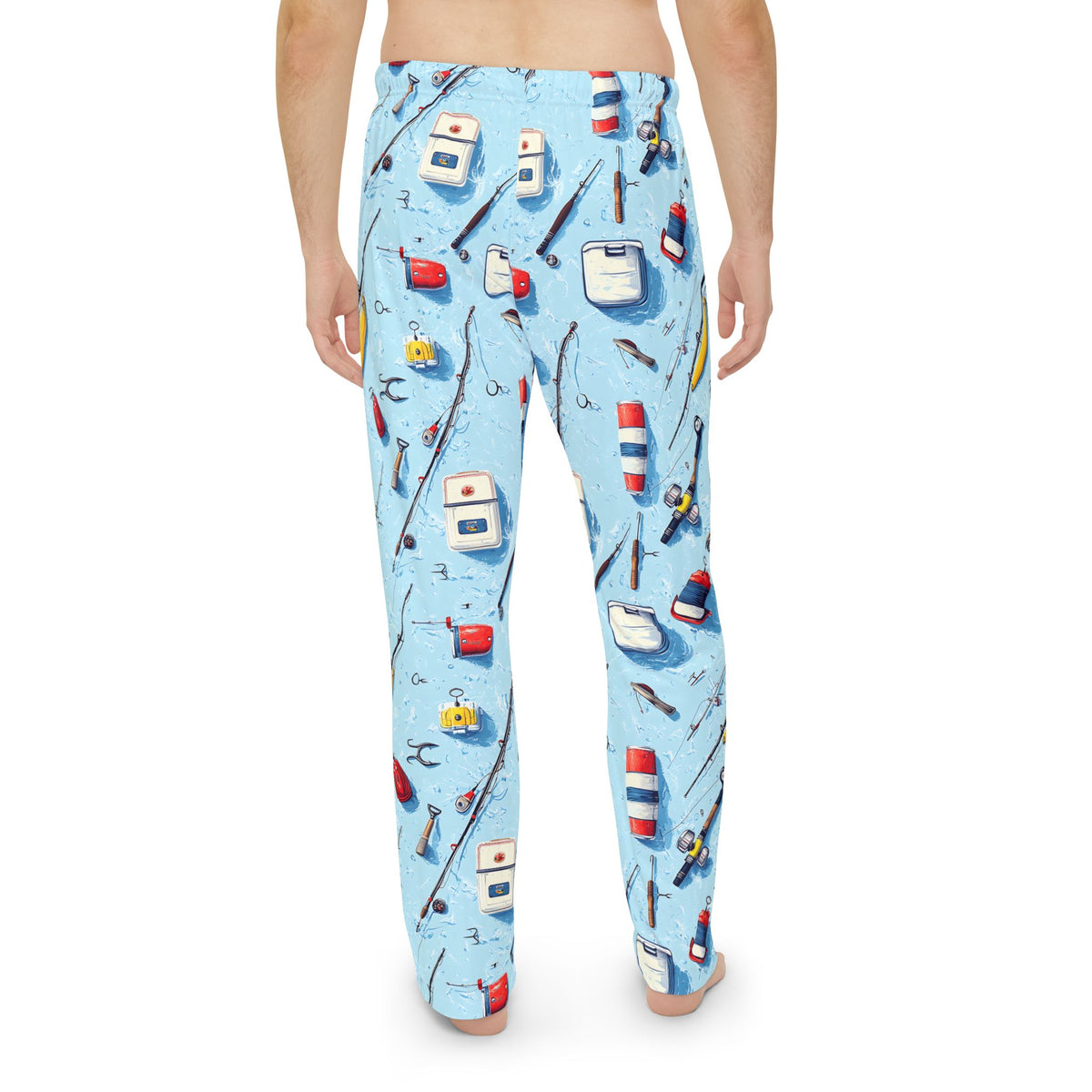 Fishing Pattern Pajama Pants — Men’s Lounge Sleepwear