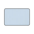 Blue Pinstripe Desk Mat — Minimal Office Desk Pad
