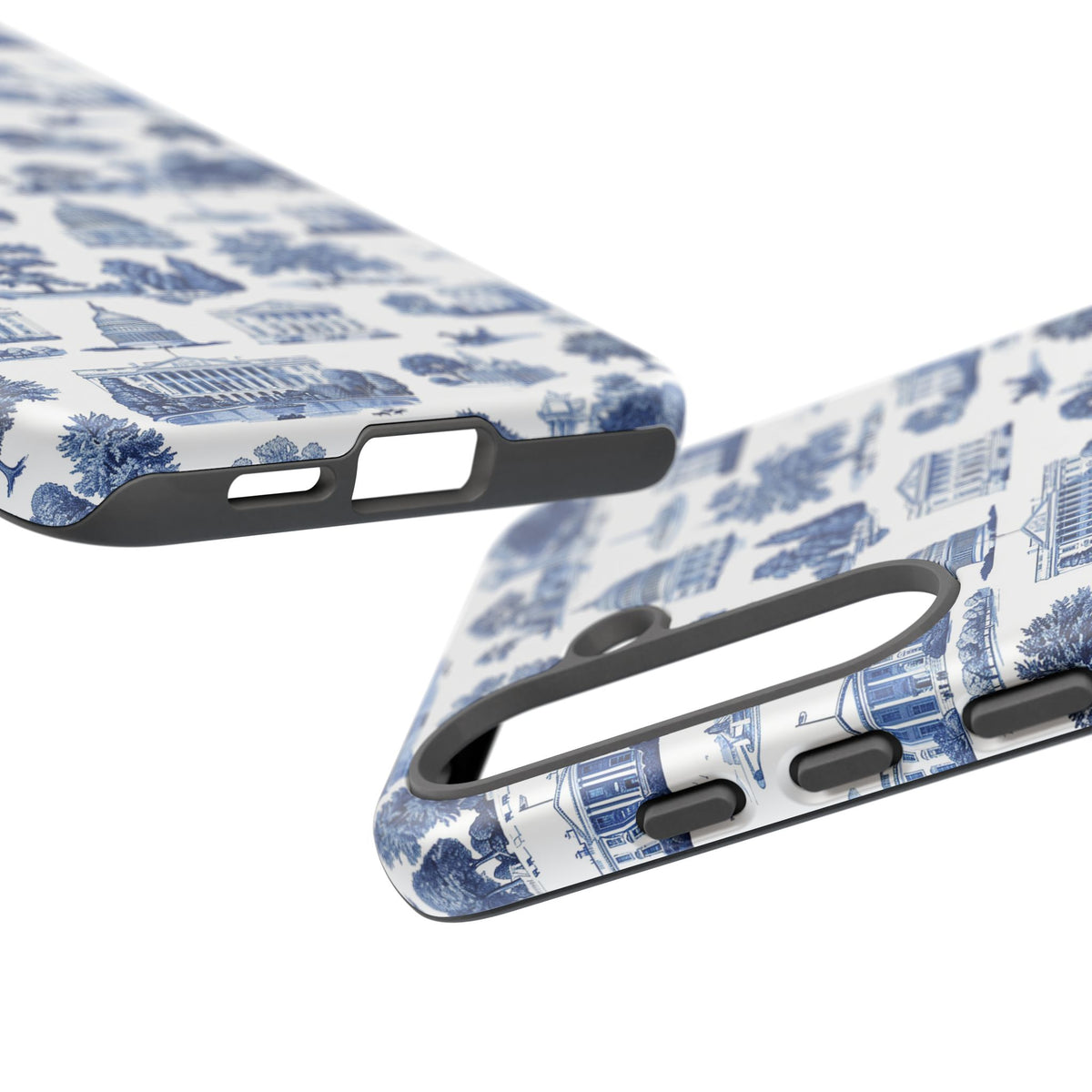Washington DC Toile Phone Case — Blue Scenic Capitol Protective Tough Case