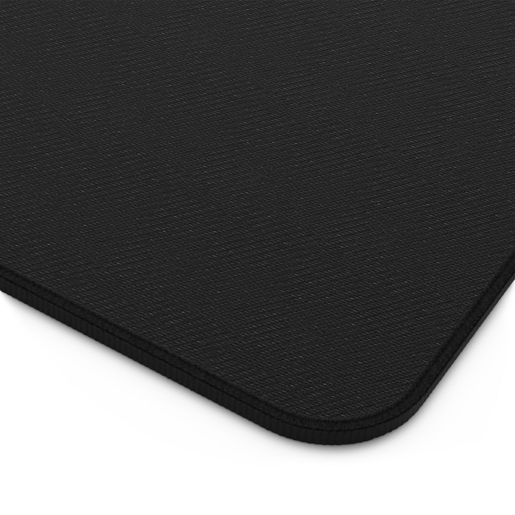 Blue Pinstripe Desk Mat — Minimal Office Desk Pad