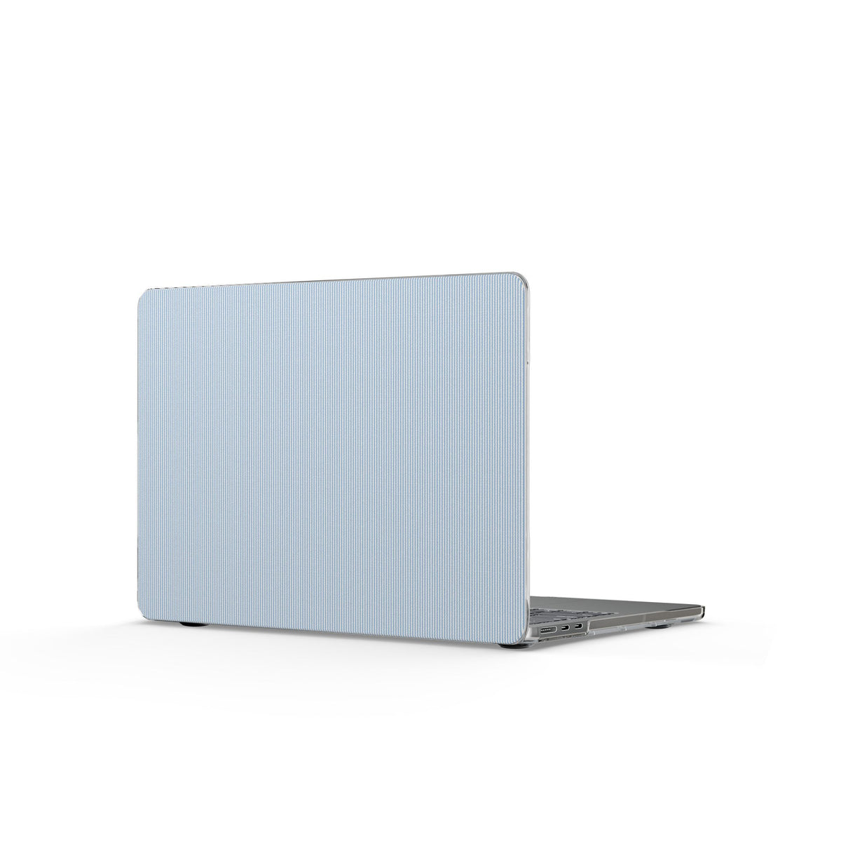 Light Blue Textured MacBook Case — Slim Clear Protective Cover