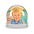 Personalized Photo Snow Globe — Custom Child Portrait Keepsake