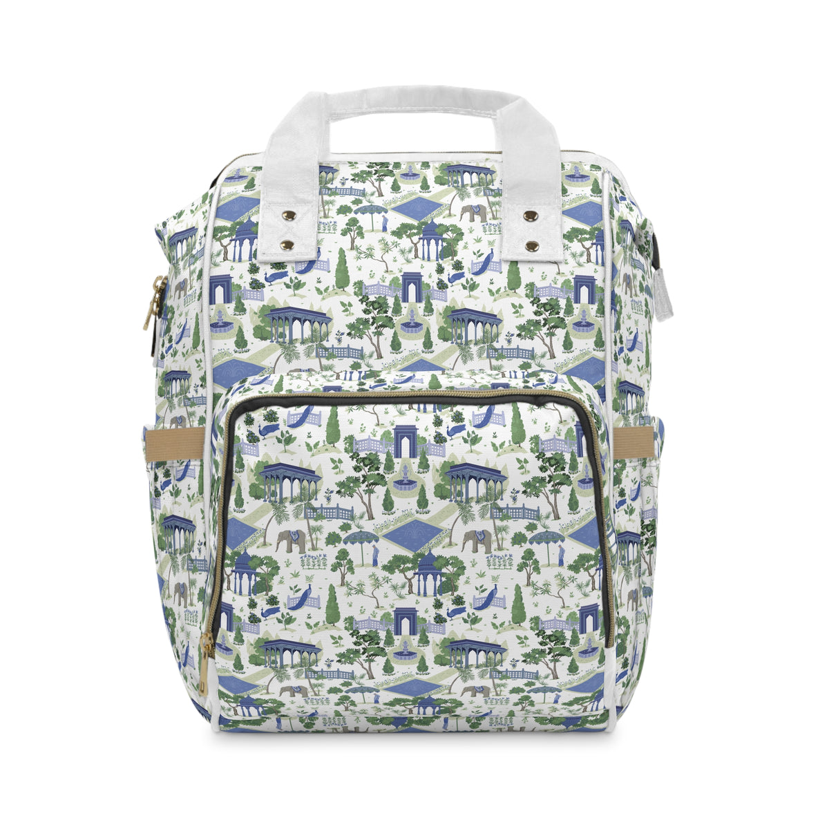 Scenic Toile Diaper Backpack — Multifunctional Baby Changing Bag