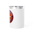 15oz Insulated Coffee Tumbler Mug with Retro Motorcycle Club Emblem