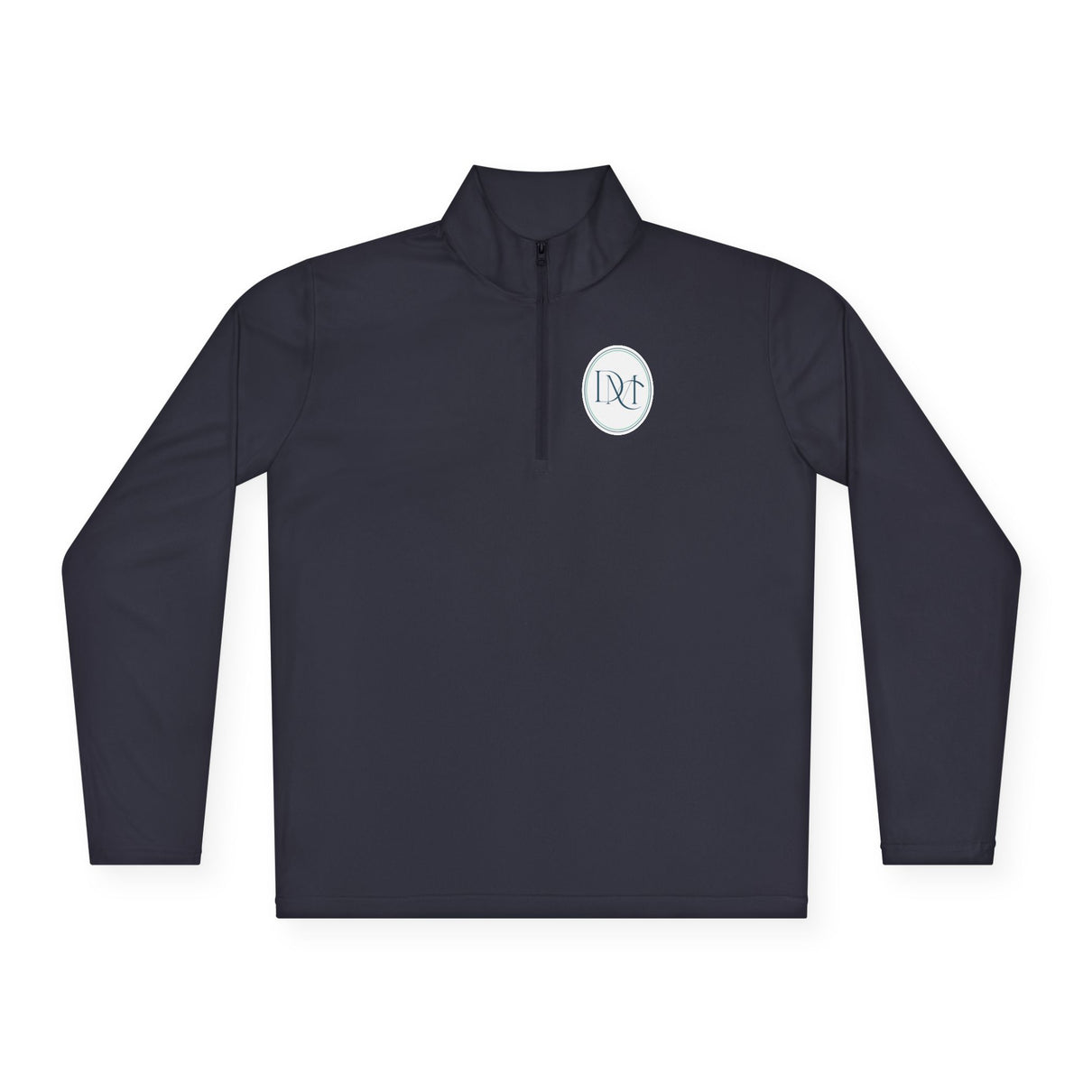Monogrammed Circle Quarter-Zip Pullover