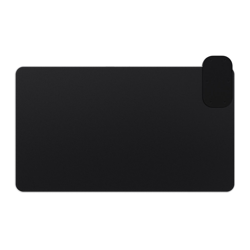 Blue Toile LED Gaming Mouse Pad with Wireless Charger — Extended RGB Desk Mat