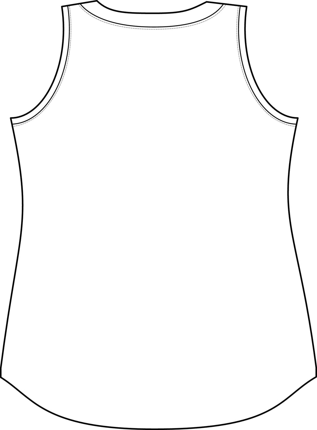 M Block Women's Relaxed Tank Top — Collegiate Yellow Logo Muscle Tee