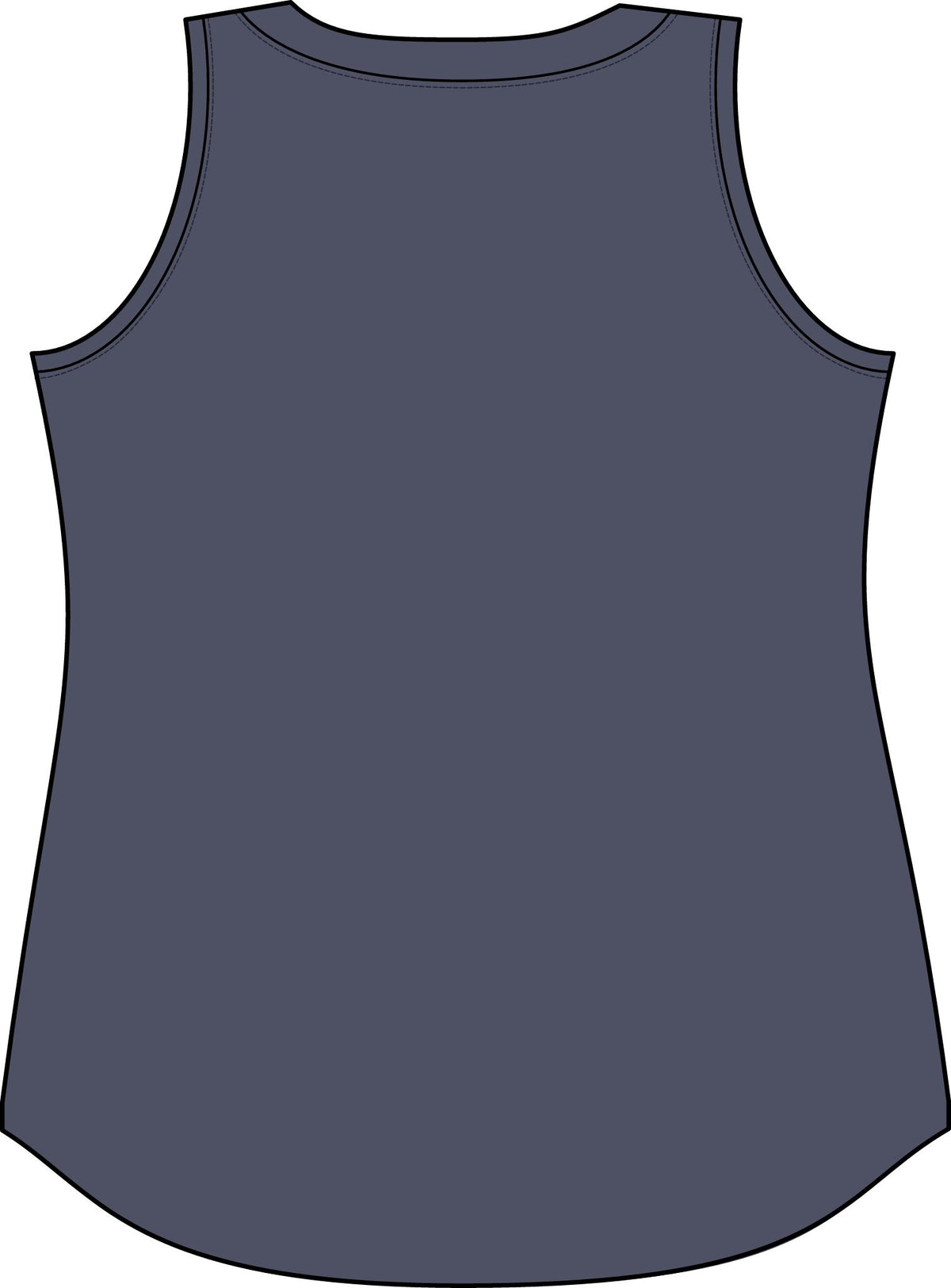 M Block Women's Relaxed Tank Top — Collegiate Yellow Logo Muscle Tee