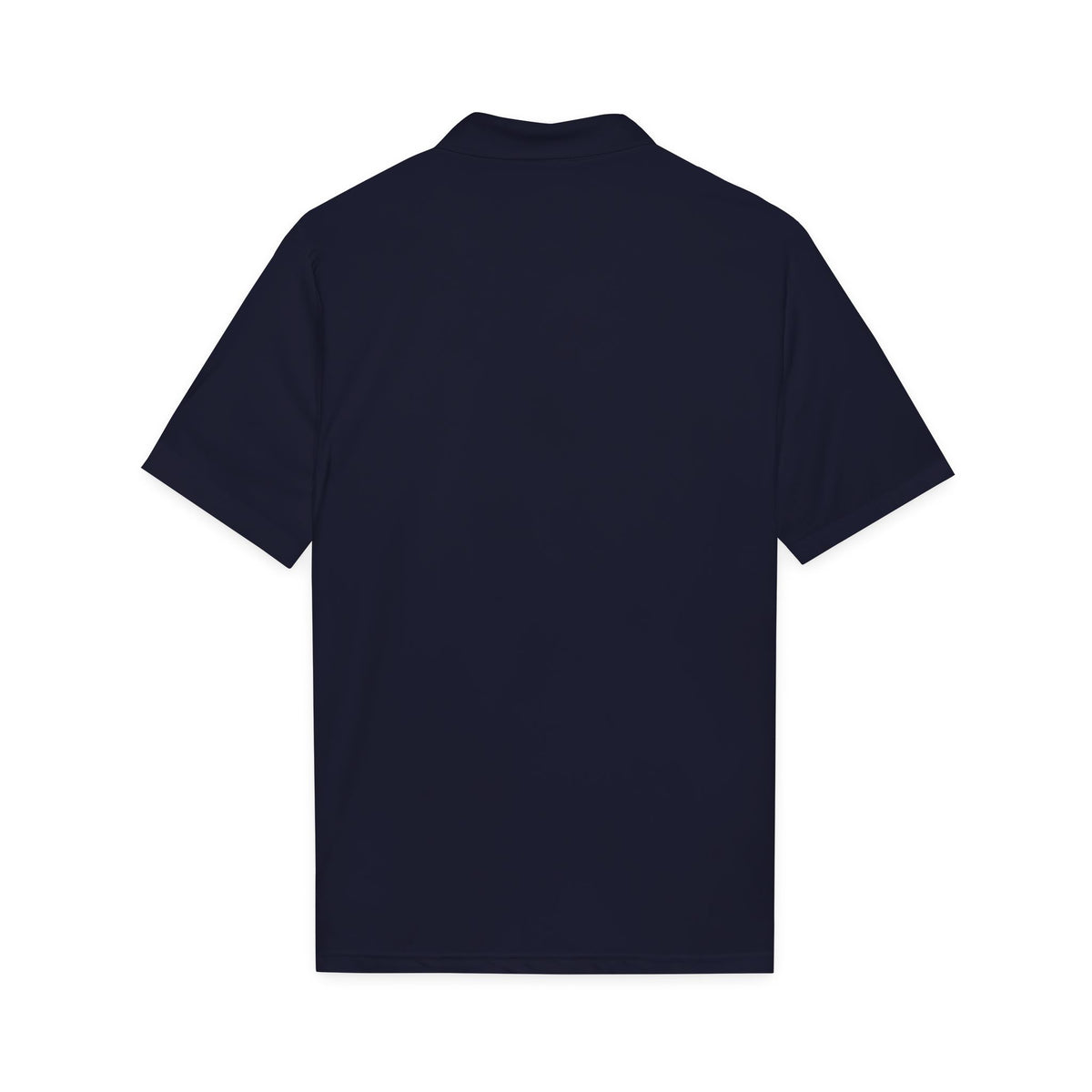 White Polo Shirt with Subtle Monogram Logo — Sport-Style Performance Polo