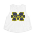 Michigan M Block Crop Top — Women's Collegiate Tank