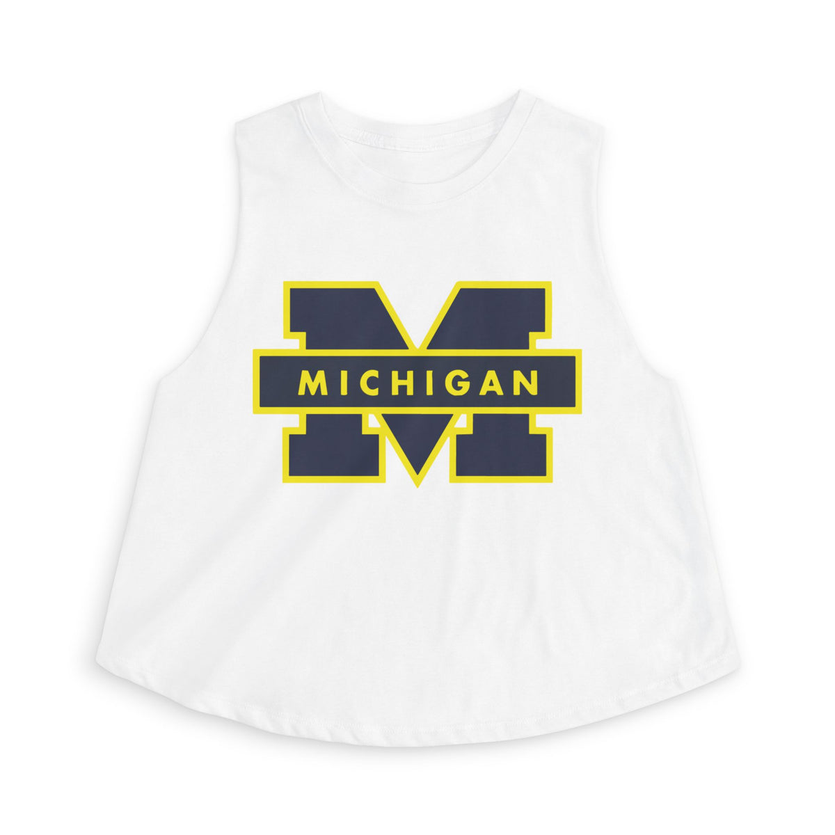 Michigan M Block Crop Top — Women's Collegiate Tank