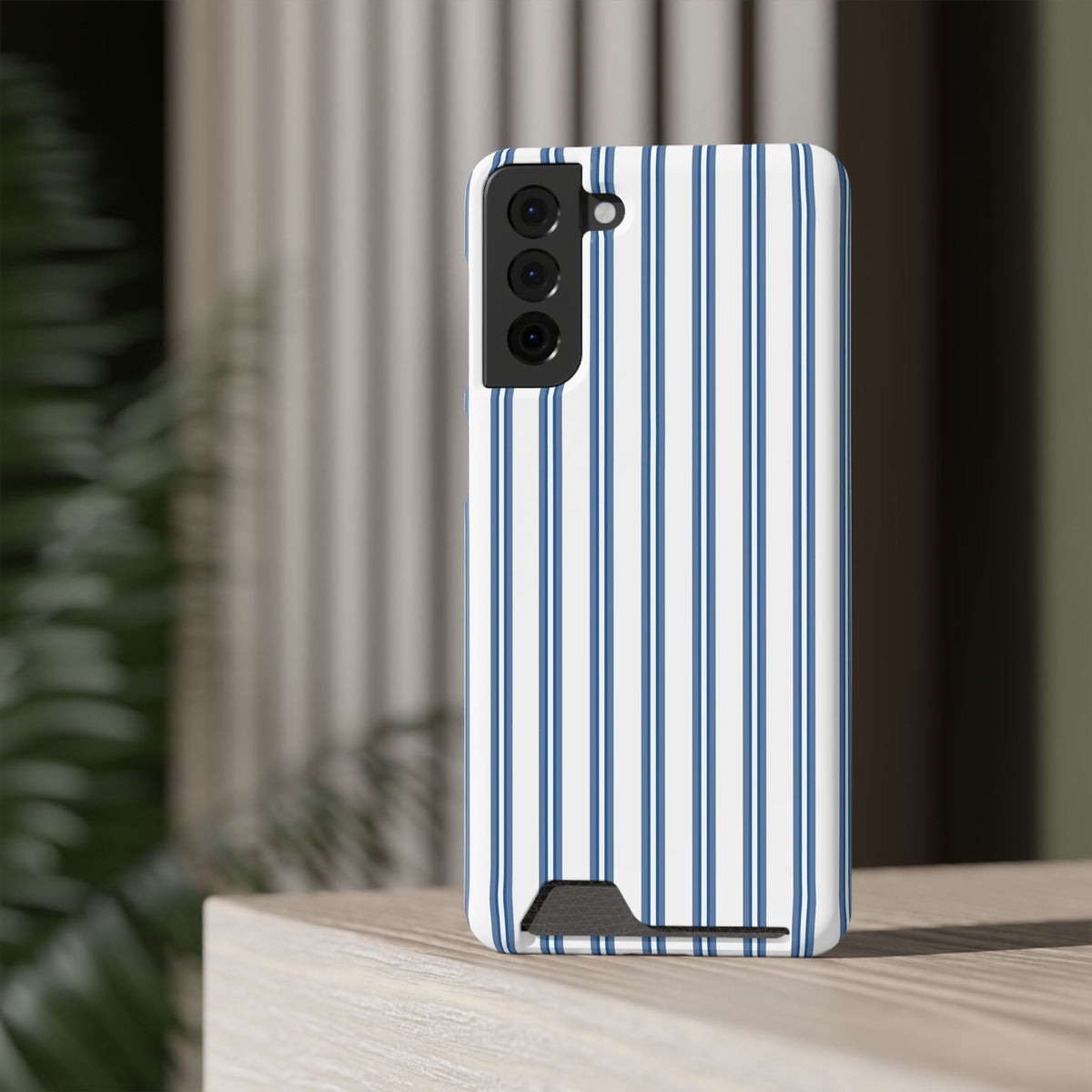 Blue Floral Card Holder Phone Case