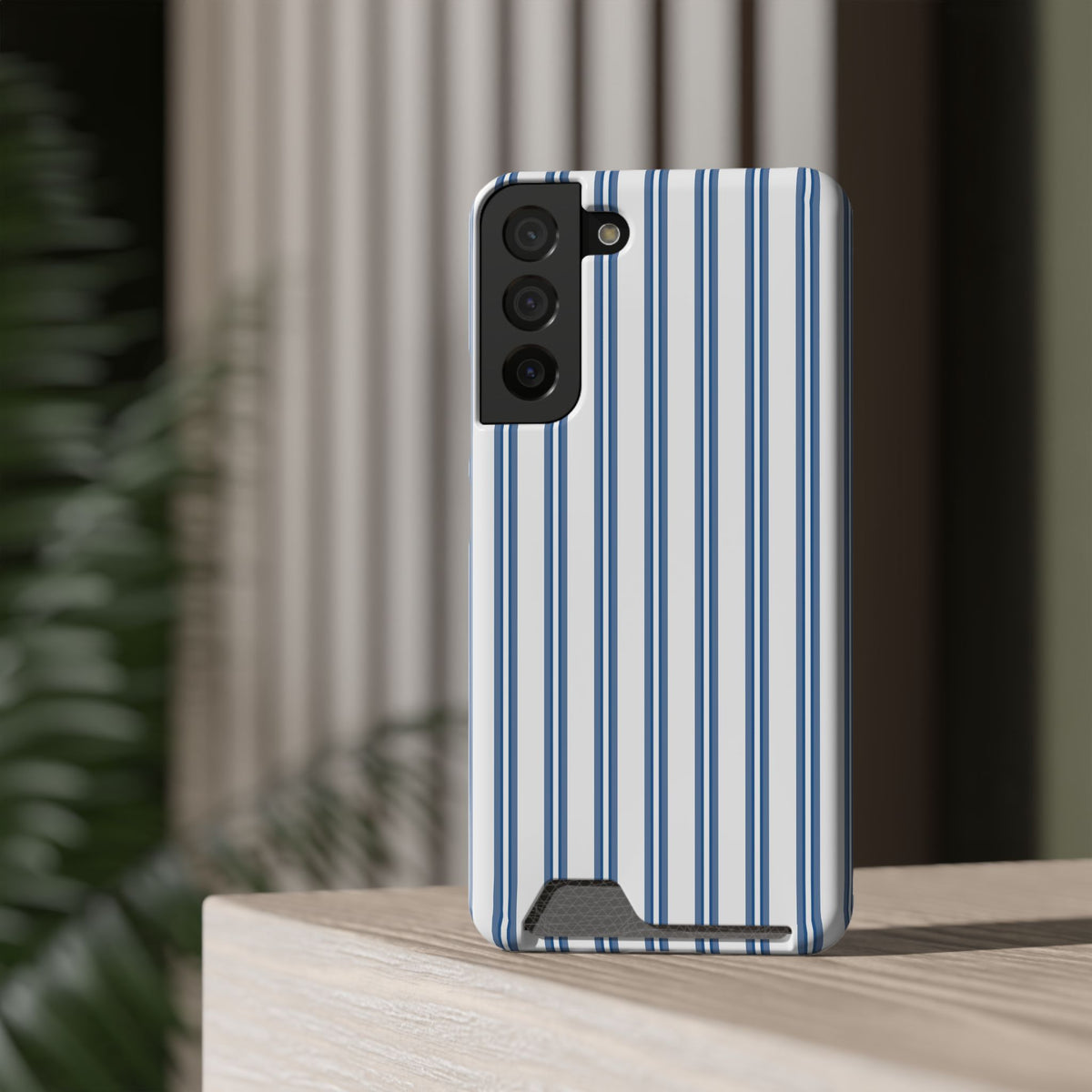 Blue Floral Card Holder Phone Case