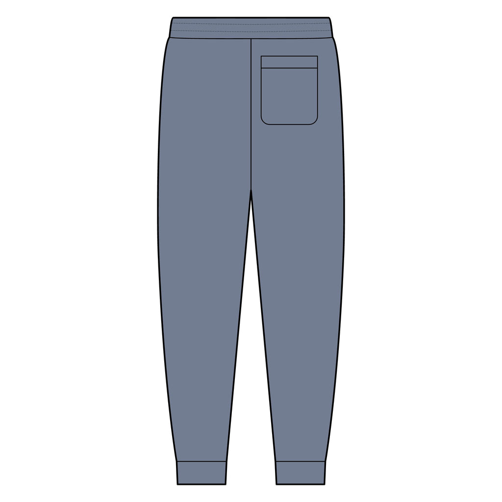 Olive Mini Logo Joggers — Casual Tri-Fleece Sweatpants
