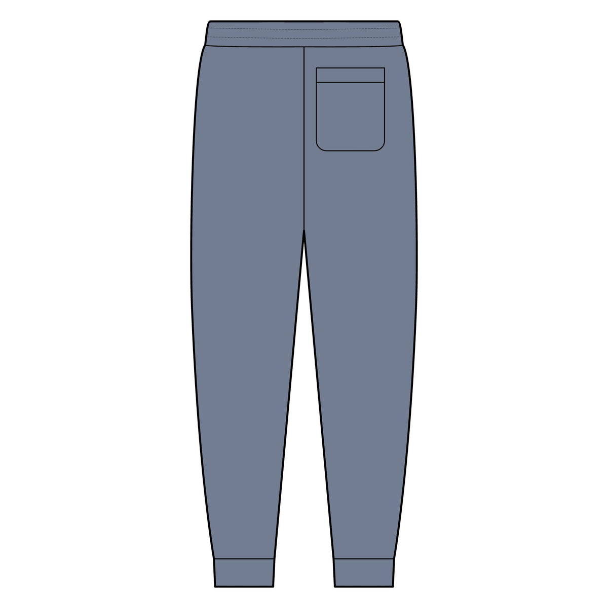 Olive Mini Logo Joggers — Casual Tri-Fleece Sweatpants