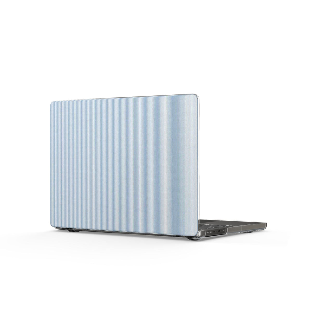 Light Blue Textured MacBook Case — Slim Clear Protective Cover