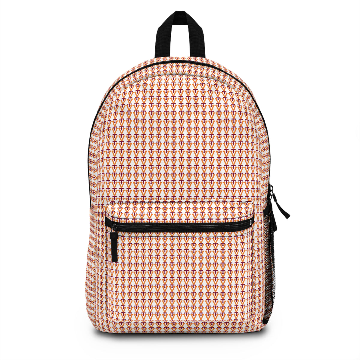 Geometric Rust Pattern Backpack